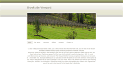 Desktop Screenshot of brooksidevineyard.com.au